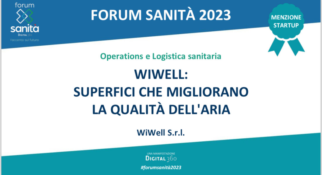 Forum Sanità 2023 menzione startup